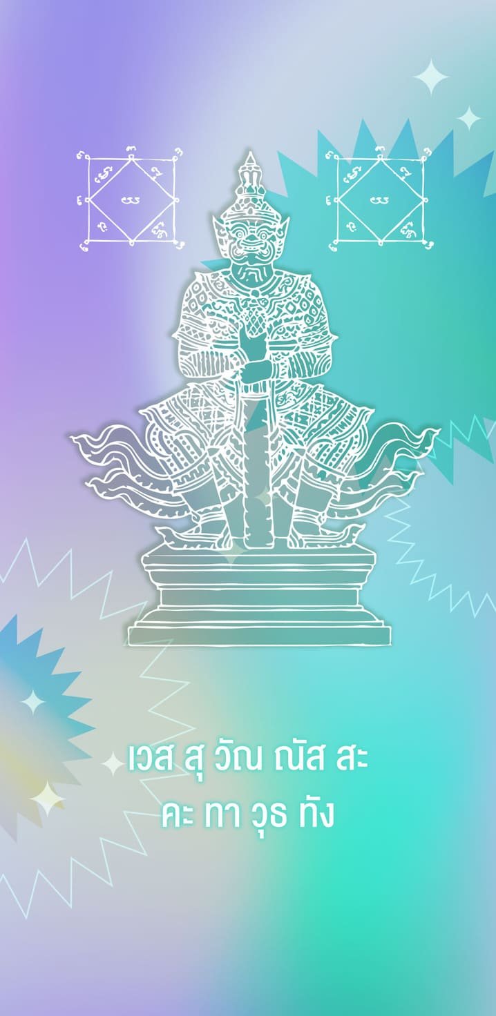 วอลเปเปอร์เสริมดวง ท้าวเวสสุวรรณ แบบที่ 3