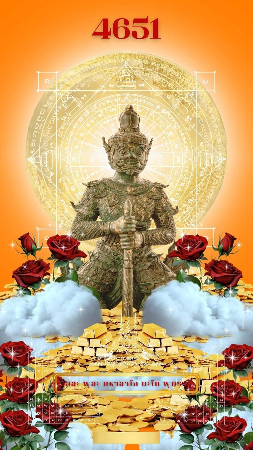 เสริมโชค เสริมลาภ เลขมหามงคล 4651