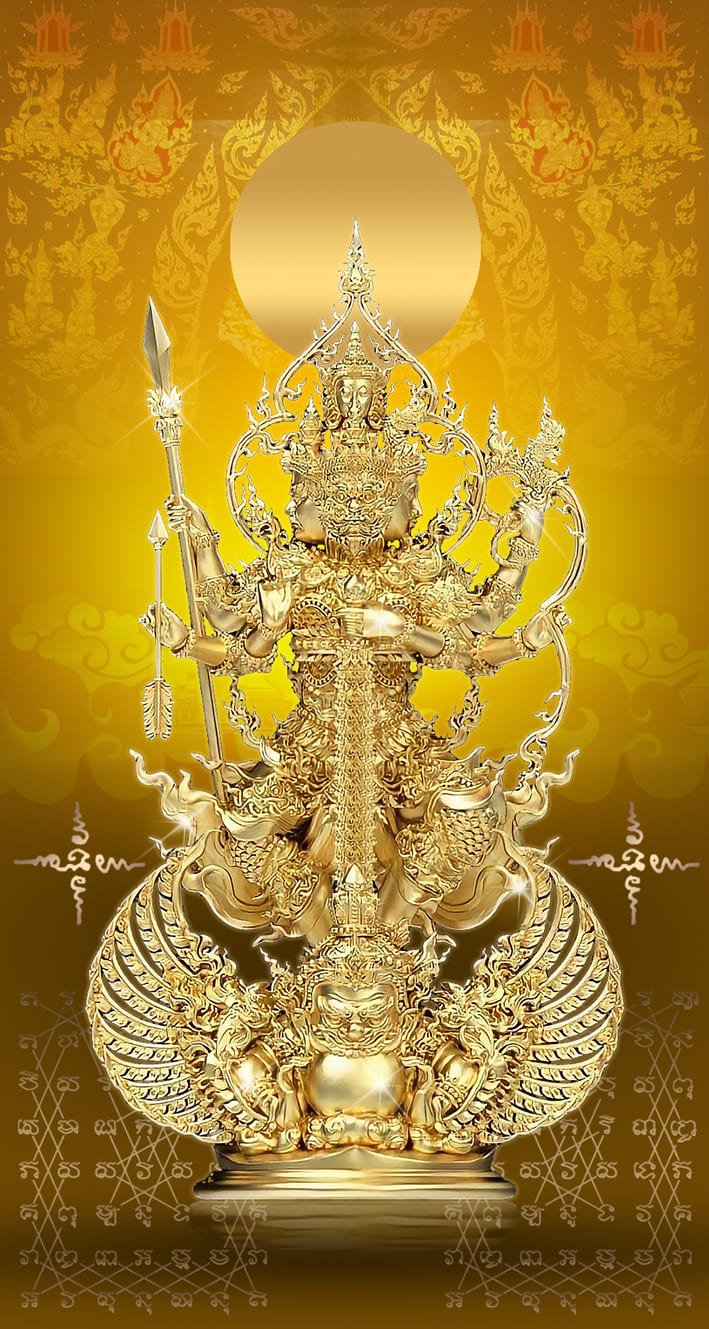 ท้าวเวสสุวรรณประจำวันเกิด วันจันทร์ (สีเหลือง)